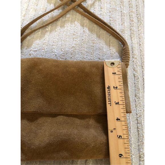 Urban Outfitters Brown Suede Crossbody Bag – Flap Style, Boho - Picture 4 of 12